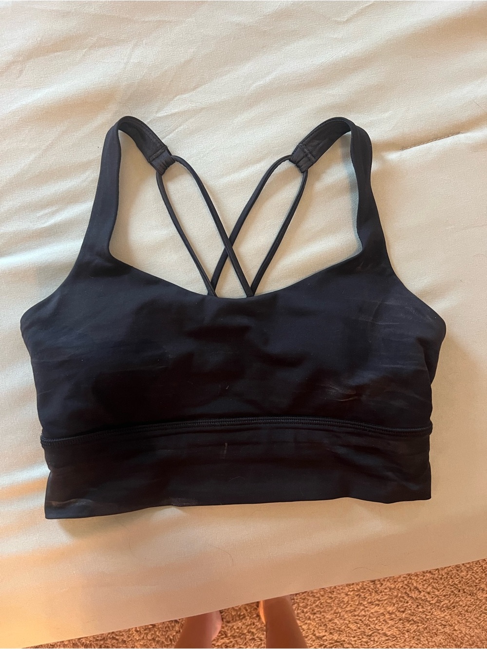 Black lululemon Strappy Sports Bralette
